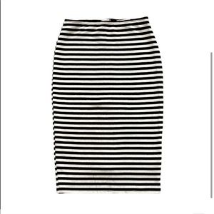 Abercrombie & Fitch striped skirt zipper back